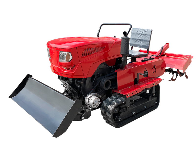 What are the suitable places for crawler rotary tiller